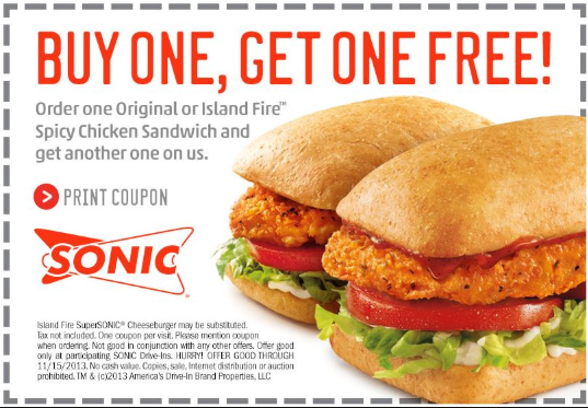 Sonic Coupons Promo Codes Deals Aug 2023