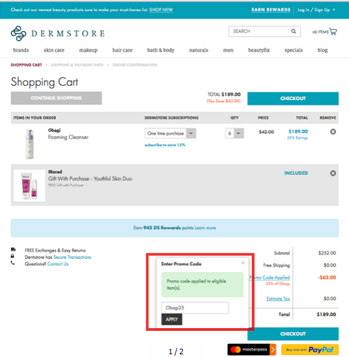 DermStore Coupons 01