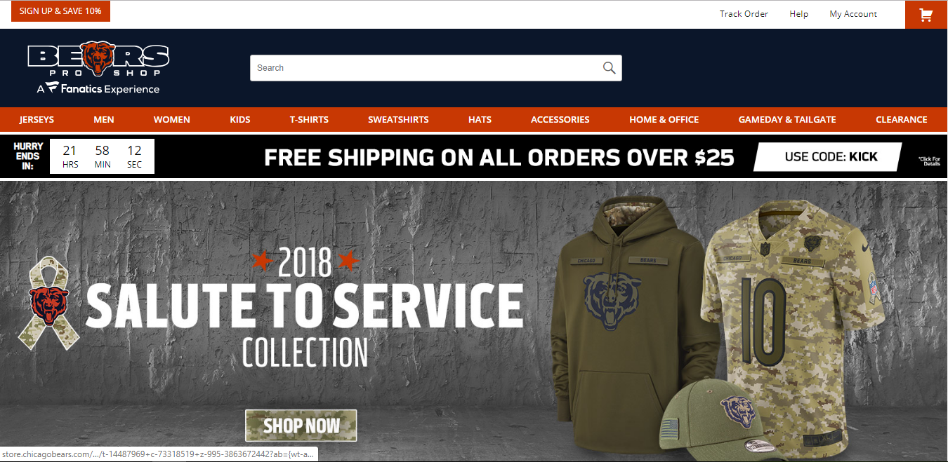Chicago Bears Pro Shop Coupons