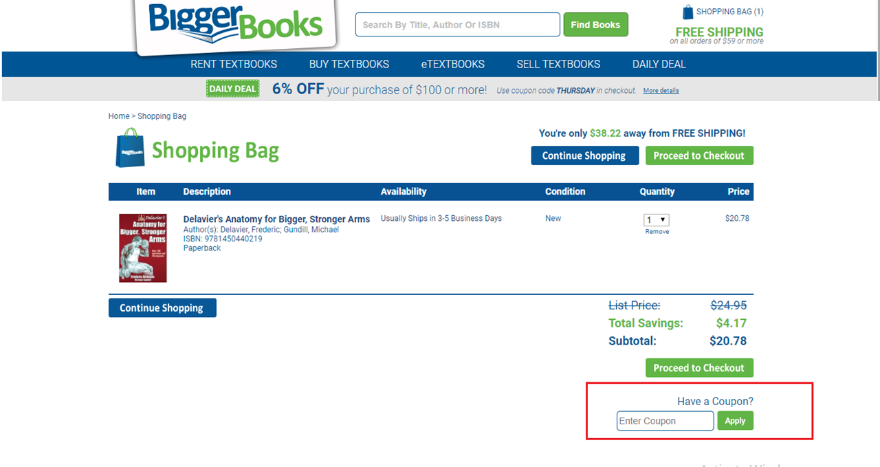 BiggerBooks Coupons